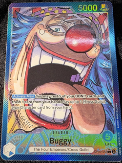 One Piece Buggy OP09 042 Leader Parallel Alt Art ENGLISH - Image 1