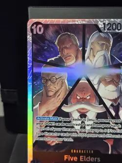 One Piece TCG Five Elders OP13-082 SR Carrying on His Will Near Mint - Image 4