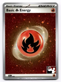 Basic Fire Energy - (Cosmos Holo) Prize Pack Series Cards - Pokemon NM 002 - Image 1