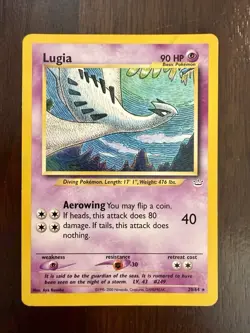 LP Pokemon TCG Lugia Neo Revelation 20/64 Regular Rare 90 HP English Card - Image 1