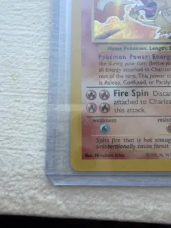 Pokemon Charizard Base Set 004/102 Holo Rare 25th Anniversary TCG Card English - Image 2
