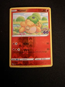 Numel (Peelable Ditto) 013/078 Reverse Holo Pokemon GO Pokemon Card Unpeeled - Image 1
