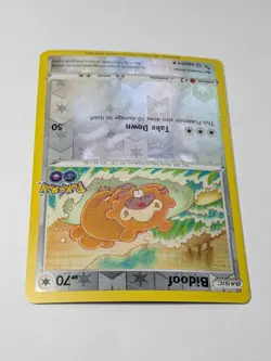 PACK FRESH Pokemon Bidoof Peelable Ditto Card 059/078 Reverse Holo Rare Unpeeled - Image 4