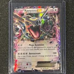Pokemon TCG Rayquaza EX XY69 Black Star Promo Holo Card 2015 LP Condition - Image 1