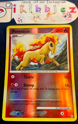 Ponyta 72/99 LP Reverse Holo Vintage Arceus Card. Rare Pokemon in shop! - Image 1