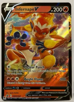 Infernape V SWSH252 SWSH: Sword & Shield Promo Cards Holo - Image 1