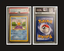 Squirtle 63/102 Shadowless Pokemon 1999 Base Set Shadowless PSA 8 NM MT - Image 3