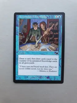 Accumulated Knowledge , MTG Nemesis (2000). Common Blue Instant NM - Image 1