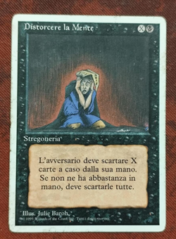 MTG MIND TWIST ITALIAN POOR - DISTORCERE LA MENTE - FWB - MAGIC - Image 1