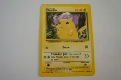Pokemon TCG Base Set Pikachu 58/102 Common Shadow NM - Image 1
