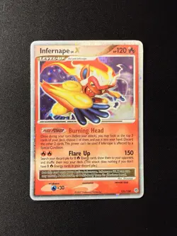 Pokemon TCG Infernape LV.X 121/130 Diamond & Pearl Ultra Rare Holo 2007 LP - Image 1