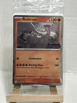 Reshiram 017/094 - Pokemon TCG: Phantasmal Flames - SEALED Stamped Promo - Image 1