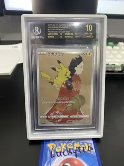 Pokemon Pikachu Stamp Promo Black Label BGS 10 227/S-P SWSH Promo 2021 Japanese - Image 1