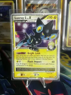 Pokemon Luxray GL Lv.X 109/111 Rising Rivals Ultra Rare Holo swirl - Image 1