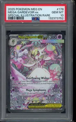 PSA 10 - 2025 Mega Gardevoir ex 178/132 Me01: Mega Evolution Holo Pokemon - Image 1