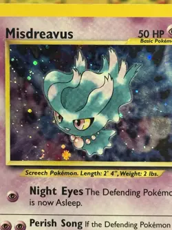 Misdreavus 11/64 Neo Revelation Holo SWIRL MP Vintage Pokemon TCG - Image 2
