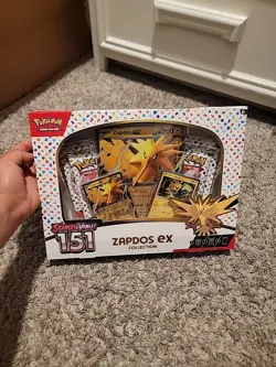 Pokemon TCG Scarlet and Violet 151 Zapdos EX Collection - Image 1