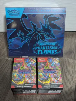 Pokemon Phantasmal Flames Elite Trainer Box ETB - New Sealed + 2 Booster Bundle - Image 1