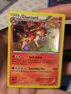 Pokemon Charizard Near Mint+/Mint FART SWIRL Legendary Treasures Cosmos Holo - Image 3