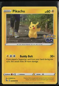 Pikachu Holo 27/78 - Pokemon Go - PTCG - NM - Image 1