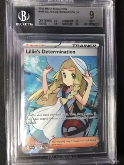 2025 POKEMON MEG EN-MEGA EVOLUTION ULTRA RARE #169 LILLIE'S DETERMINATION BGS 9 - Image 1