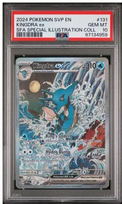 2024 POKEMON SVP EN #131 KINGDRA ex SFA SPECIAL ILLUSTRATION COLLECTION PSA 10 - Image 1