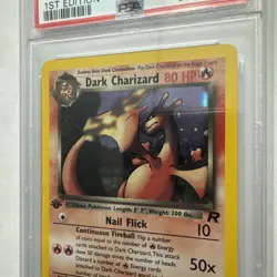 2000 Pokemon Dark Charizard 1st Edition PSA 9 MINT HOLO 4/82 Team Rocket - Image 3