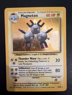 Pokemon TCG Magneton Base Set 9/102 Holo 1999-2000 Wizards Base Set Holo Rare - Image 1