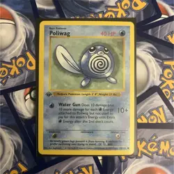 Pokemon TCG Base Set Poliwag 59/102 shadowless 1st edition - Image 1
