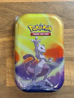 Pokemon TCG Kanto Power MewTwo Mini Tin - Two Booster Packs - New And Sealed - Image 1