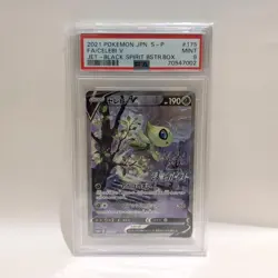 PSA 9 - Celebi V 175/S-P Full Art - Jet Black Spirit - Pokemon Japanese TCG - Image 1