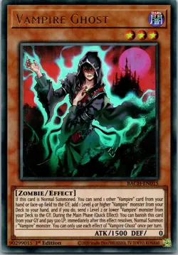Yugioh Vampire Ghost BACH-EN015 1st Edition Ultra Rare NM - Image 1