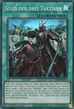 yugioh Stoss der drei Taktiken RA03-DE072 SUPER RARE DEUTSCH - Image 1