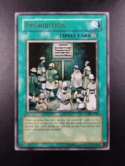 YUGIOH 2002 | PROHIBITION | PSV-039 | NA PRINT | RARE | NEAR MINT - Image 1