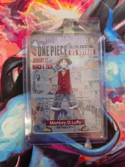 !SEALED! One Piece Monkey.D.Luffy US College Basketball Promo Card - Image 2