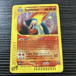 Pokemon TCG Typhlosion Expedition Base Set Reverse Holo Holo Rare Card 28/165 - Image 2