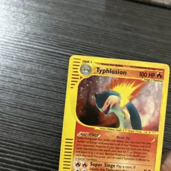 Pokemon TCG Typhlosion Expedition Base Set Reverse Holo Holo Rare Card 28/165 - Image 3