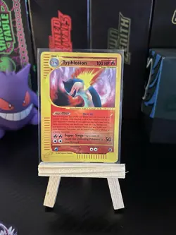 Pokemon TCG Typhlosion Expedition Base Set Reverse Holo Card 28/165 - Image 1