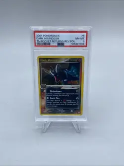 Pokemon Ex Dark Houndoom Team Rocket Returns #5 Reverse Foil Stamp Psa 8 - Image 1