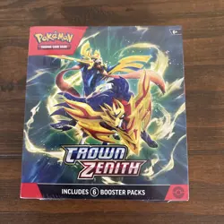 Pokemon Crown Zenith Booster Bundle Factory Sealed .99c Start! 6 Sealed Packs! - Image 1