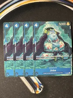 ONE PIECE TCG: Jinbe ST17 P-030 Promo x4 BLUE Starter Deck Doflamingo - Image 1
