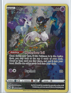 Pokemon TCG Mew GG10/GG70 Crown Zenith Galarian Gallery (Sleeping Mew) Gg10/Gg70 - Image 1