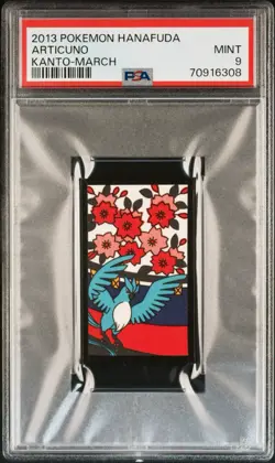 2013 Pokemon Hanafuda Kanto ARTICUNO ( March ) PSA 9 Graded Card Mint Condition - Image 1