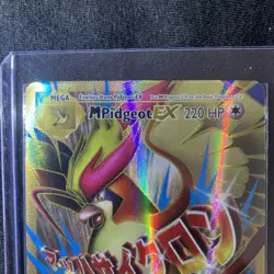 Mega M Pidgeot EX 105/108 Evolutions Full Art Ultra Rare Holo Pokemon Card DMG - Image 3