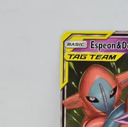Pokemon Espeon & Deoxys GX TAG TEAM Ultra Rare Holo Card Sm-Unified Minds 72/236 - Image 5