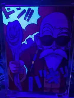 Dragonball Hand Drawn Sketch Forest Studio Art Card 1 Of 1 Master Roshi & GOGETA - Image 3