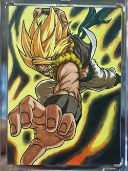 Dragonball Hand Drawn Sketch Forest Studio Art Card 1 Of 1 Master Roshi & GOGETA - Image 4