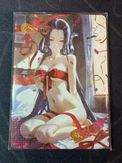 Goddess Hancock Maiden Preimium Thick Card Waifu Doujin One Piece Full Art Xmas - Image 1