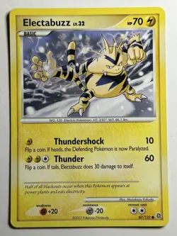 Electabuzz Secret Wonders 87/132 MP-LP Pokemon Card - Image 1