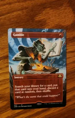 MTG Gamble Dominaria Remastered Borderless M/NM - Image 1